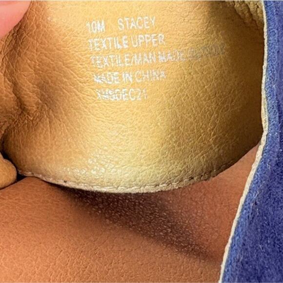 Tommy Bahama Women's Stacey Espadrille Wedge Sandal Navy Blue Size 10 - Picture 8 of 8